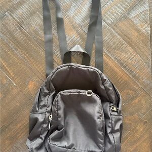 Black Women's Nylon Backpack - Unbranded